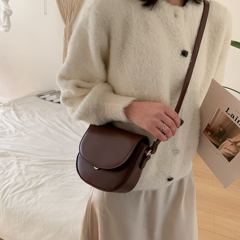 Autumn And Winter Korean Style Crossbody Saddle Bag Fashion