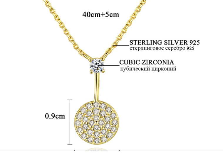 Fashion S925 Sterling Silver Necklace Korean New Product Simple Clavicle Necklace