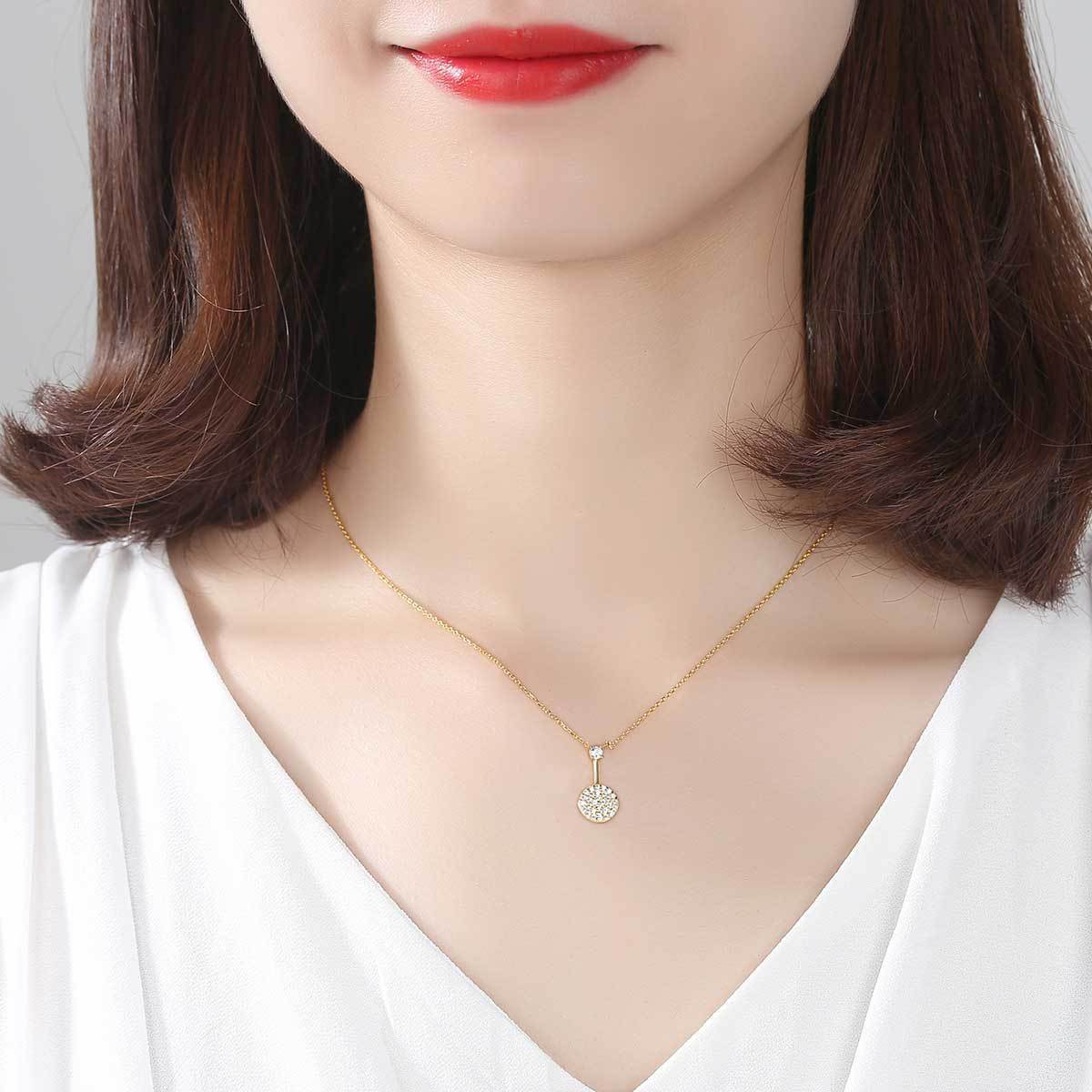 Fashion S925 Sterling Silver Necklace Korean New Product Simple Clavicle Necklace