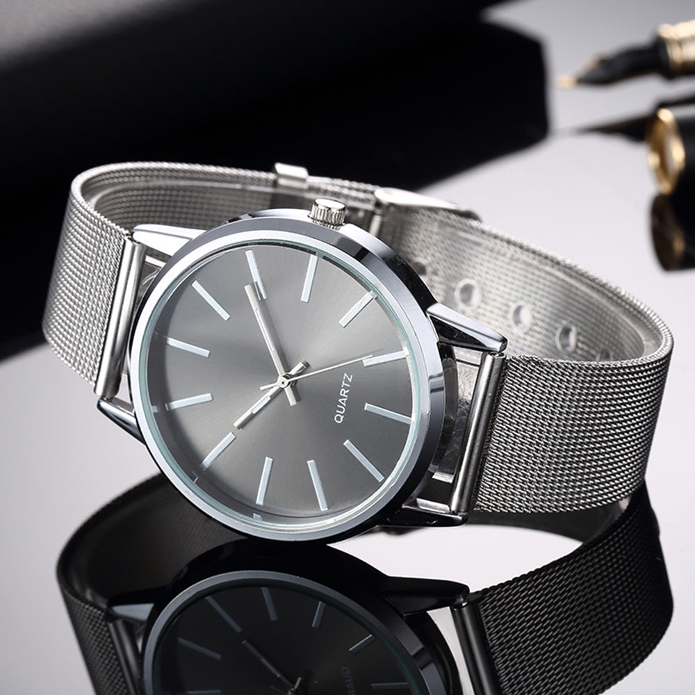 Korean-style Simple Ultra-thin Stainless Steel Quartz Watch