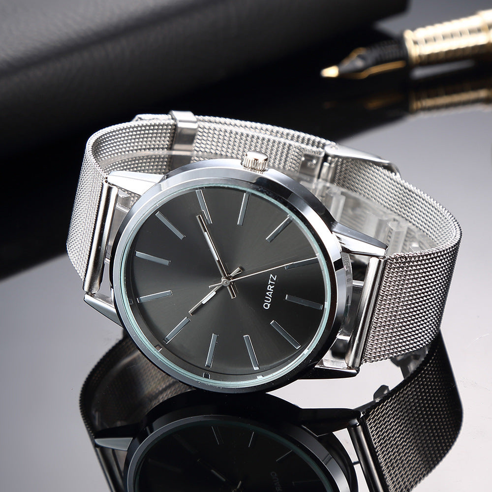 Korean-style Simple Ultra-thin Stainless Steel Quartz Watch