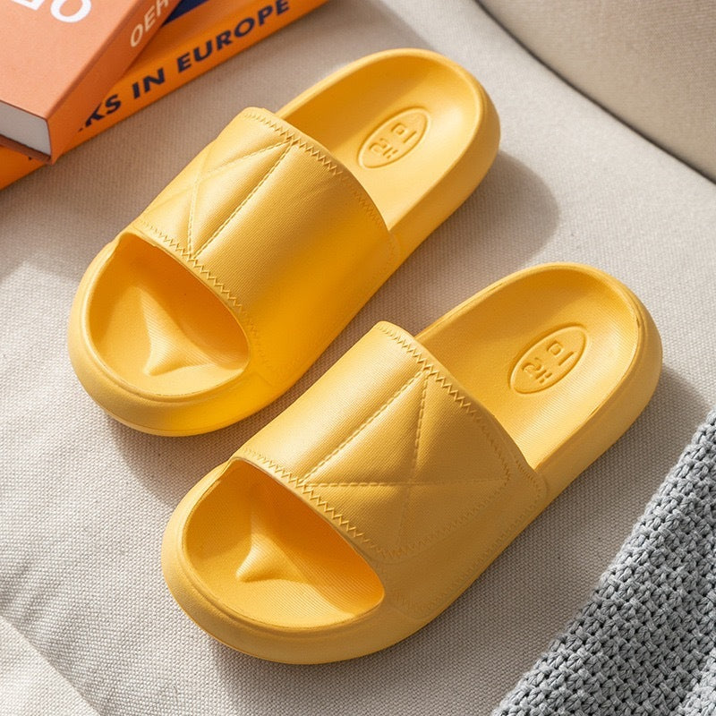 EVA Thick-soled Bread Slippers Indoor Home Couple Bathroom Non-slip Slippers