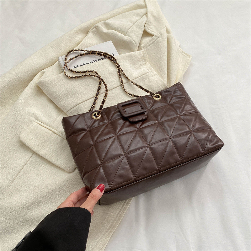 Women Shoulder Bags New Trendy Chic Chanel-style Rhombus Chain Bag