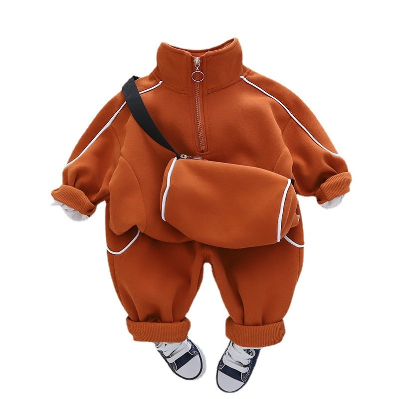 Children's Solid Color Sportswear Set