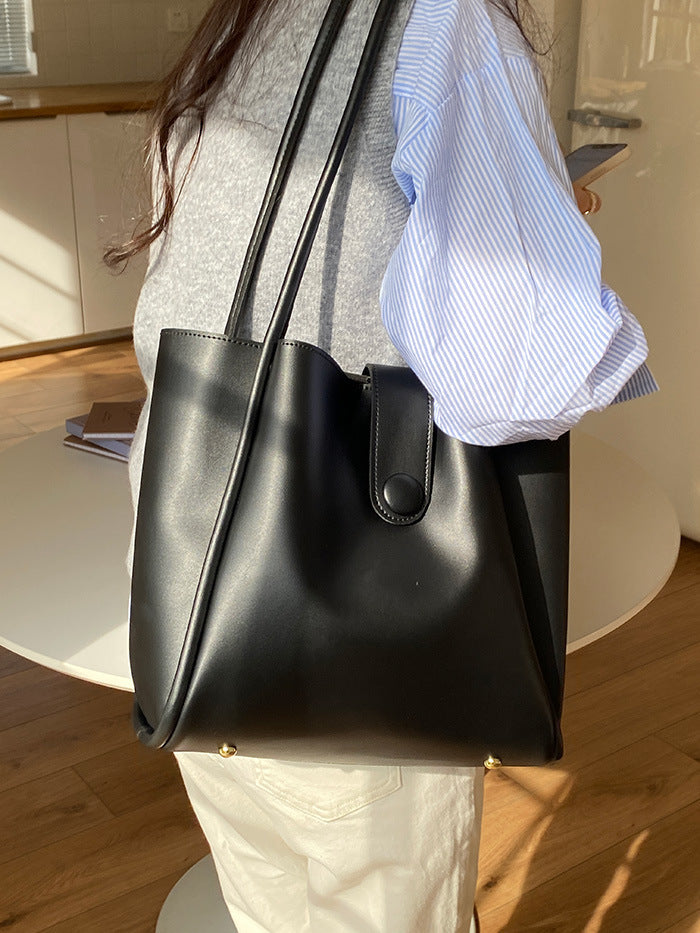 Retro One-shoulder High-grade Fashion Work Commuter Tote